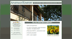 Desktop Screenshot of apartman-komfort.sk